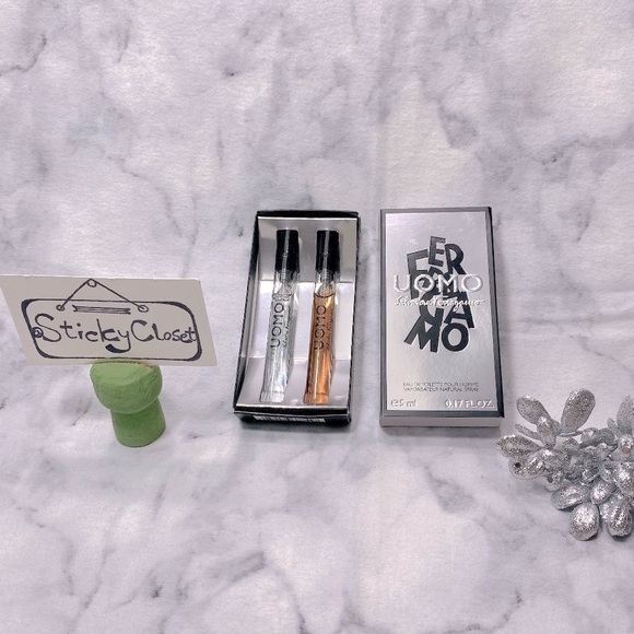 Salvatore Ferragamo Uomo Casual Life EDT Twin Pack, 2 x 5 ml, Natural Spray, NEW - Picture 1 of 8